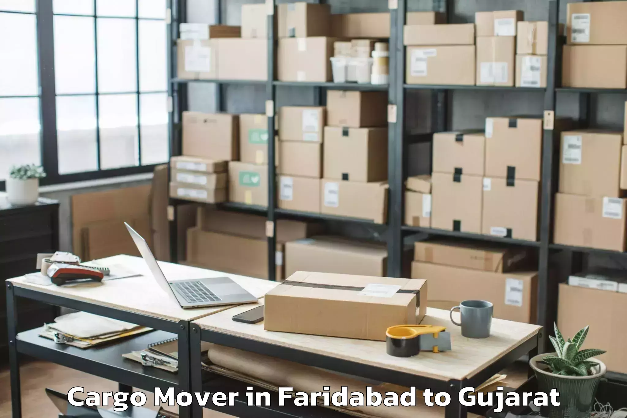 Book Your Faridabad to Jasdan Cargo Mover Today